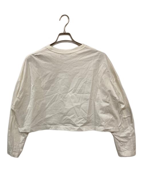 LOHEN（ローヘン）LOHEN (ローヘン) ボキシーラインクロップドロンT ホワイト サイズ:Freeの古着・服飾アイテム