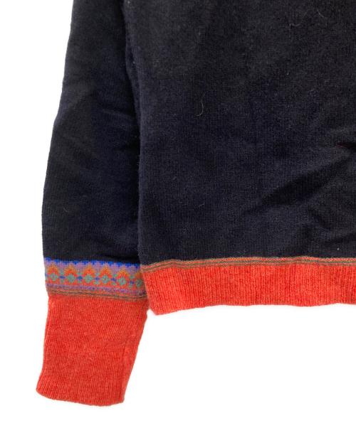 ERIBE（エリベ）ERIBE (エリベ) ノルディック柄カーディガン ネイビー サイズ:Mの古着・服飾アイテム