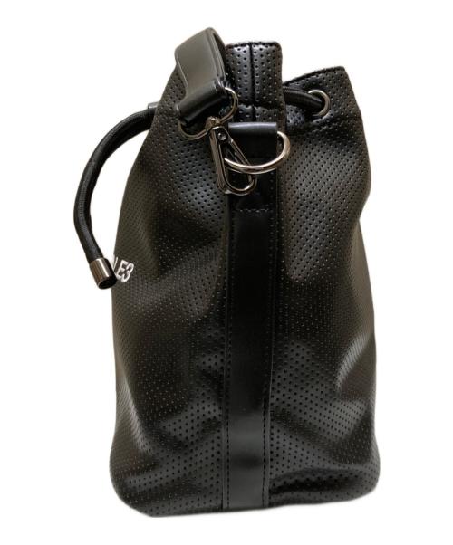 1piu1uguale3（ウノピュウノウグァーレトレ）1piu1uguale3 (ウノピュウノウグァーレトレ) 113 GOLF KINCHAKU / 巾着タイプ ハンドバッグ ブラックの古着・服飾アイテム