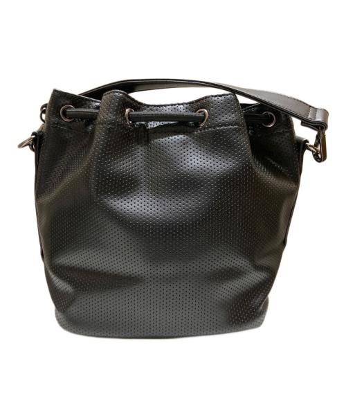 1piu1uguale3（ウノピュウノウグァーレトレ）1piu1uguale3 (ウノピュウノウグァーレトレ) 113 GOLF KINCHAKU / 巾着タイプ ハンドバッグ ブラックの古着・服飾アイテム