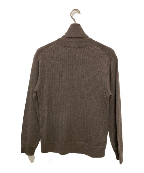 1piu1uguale3（ウノピュウノウグァーレトレ）1piu1uguale3 (ウノピュウノウグァーレトレ) タートルネックニット ブラウン サイズ:5の古着・服飾アイテム
