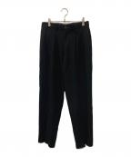 EMPORIO ARMANIエンポリオ アルマーニ）の古着「90S ウールタックスラックス」｜ブラック