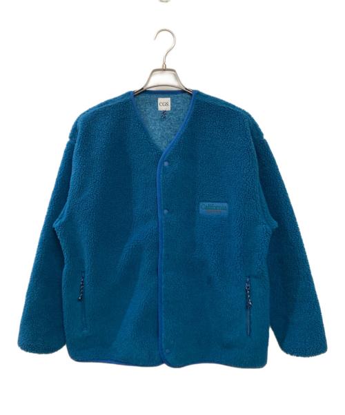 California General Store（カリフォルニアジェネラルストア）California General Store (カリフォルニアジェネラルストア) リサイクルポリエステル ボア スナップ カーディガン ブルー サイズ:Mの古着・服飾アイテム