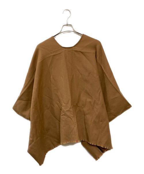 BURBERRY（バーバリー）BURBERRY (バーバリー) アイコンストライプケープ ブラウン サイズ:freeの古着・服飾アイテム