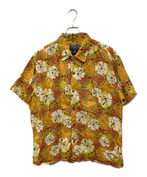 Patagonia（パタゴニア）Patagonia (パタゴニア) パタロハ ハイビスカスアロハシャツ オレンジ サイズ:Lの古着・服飾アイテム