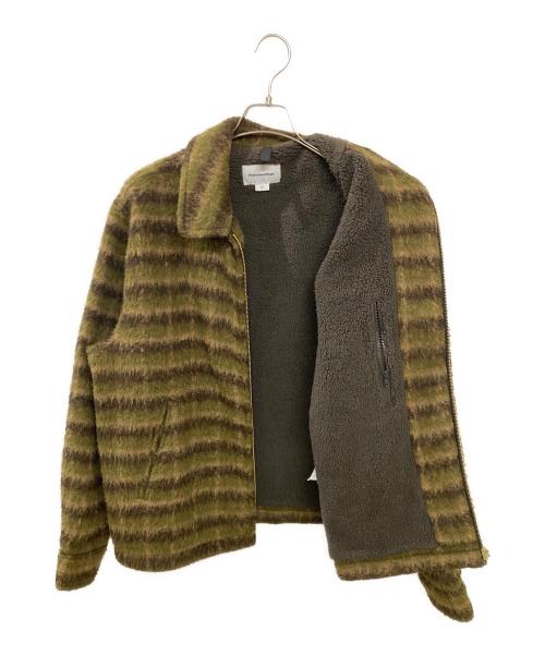 thisisneverthat（ディスイズネバーザット）thisisneverthat (ディスイズネバーザット) Brushed Wool Check Jacket カーキ サイズ:Lの古着・服飾アイテム
