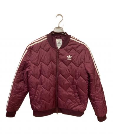 中古・古着通販】adidas (アディダス) キルティングジャケット レッド 