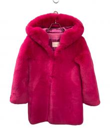 LEMONPLET（レモンプレット）の古着「FAUX FUR CUPID COAT  / フェイクファーコート」｜ピンク