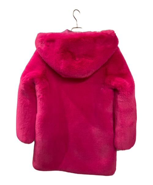LEMONPLET（レモンプレット）LEMONPLET (レモンプレット) FAUX FUR CUPID COAT  / フェイクファーコート ピンク サイズ:Sの古着・服飾アイテム