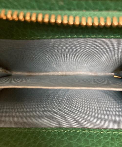 GUCCI（グッチ）GUCCI (グッチ) ダブルG 2つ折り財布 グリーンの古着・服飾アイテム