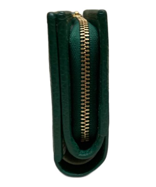 GUCCI（グッチ）GUCCI (グッチ) ダブルG 2つ折り財布 グリーンの古着・服飾アイテム