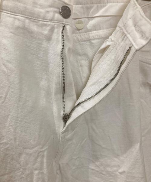 LANVIN COLLECTION（ランバンコレクション）LANVIN COLLECTION (ランバンコレクション) タックデニムパンツ ホワイト サイズ:Lの古着・服飾アイテム