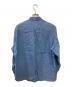 LANVIN COLLECTION (ランバンコレクション) バンドカラーリネンシャツ ブルー サイズ:50：6000円