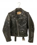 Schottショット）の古着「古着ダブルライダースジャケット」｜ブラック