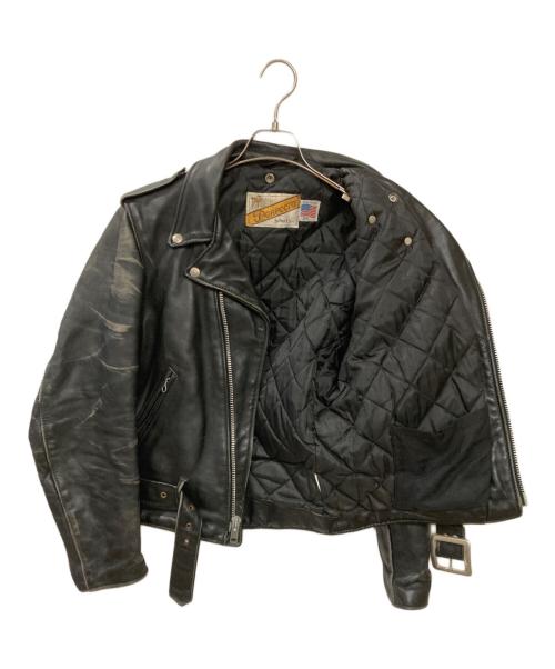 Schott（ショット）Schott (ショット) 古着ダブルライダースジャケット ブラック サイズ:36の古着・服飾アイテム