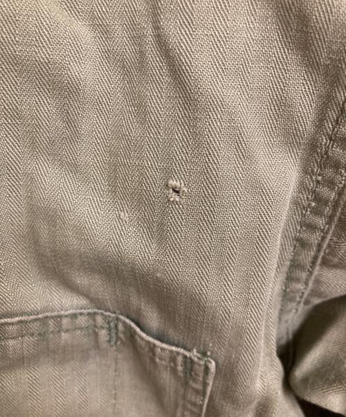 US ARMY（ユーエスアーミー）US ARMY (ユーエスアーミー) ヴィンテージヘリンボーンツイルオールインワン オリーブ サイズ:-（実寸参照)の古着・服飾アイテム