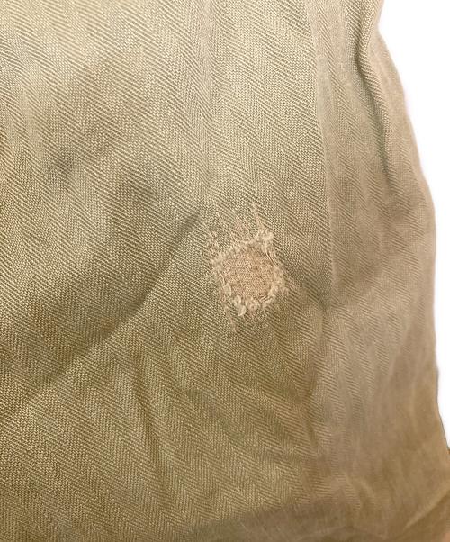 US ARMY（ユーエスアーミー）US ARMY (ユーエスアーミー) ヴィンテージヘリンボーンツイルオールインワン オリーブ サイズ:-（実寸参照)の古着・服飾アイテム