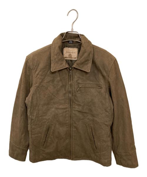 ST JOHN'S BAY（セントジョンズベイ）ST JOHN'S BAY (セントジョンズベイ) レザージャケット ブラウン サイズ:Sの古着・服飾アイテム