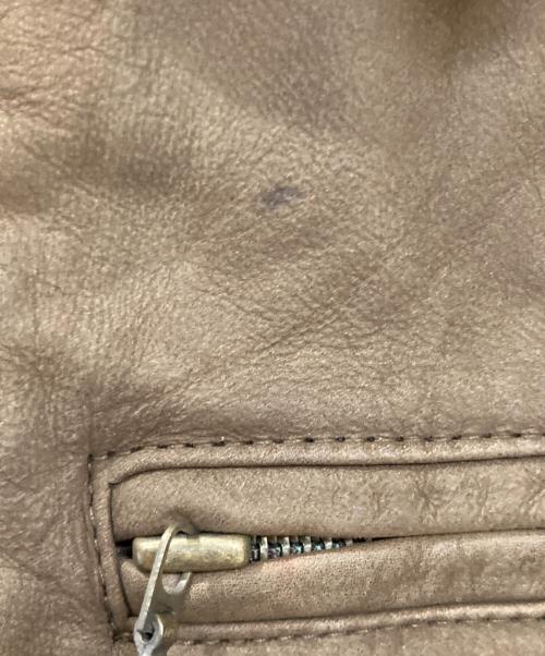 ST JOHN'S BAY（セントジョンズベイ）ST JOHN'S BAY (セントジョンズベイ) レザージャケット ブラウン サイズ:Sの古着・服飾アイテム