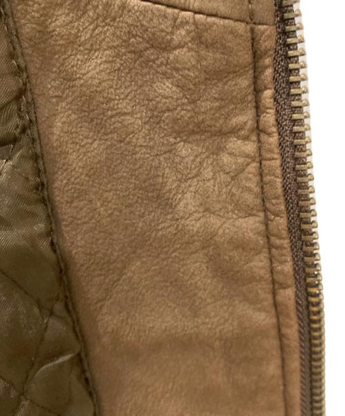 ST JOHN'S BAY（セントジョンズベイ）ST JOHN'S BAY (セントジョンズベイ) レザージャケット ブラウン サイズ:Sの古着・服飾アイテム