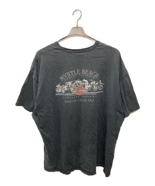 HARLEY-DAVIDSON（ハーレーダビッドソン）HARLEY-DAVIDSON (ハーレーダビッドソン) プリントTシャツ グレー サイズ:4XLの古着・服飾アイテム