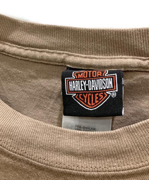 HARLEY-DAVIDSON（ハーレーダビッドソン）HARLEY-DAVIDSON (ハーレーダビッドソン) プリントTシャツ ベージュ サイズ:2XLの古着・服飾アイテム