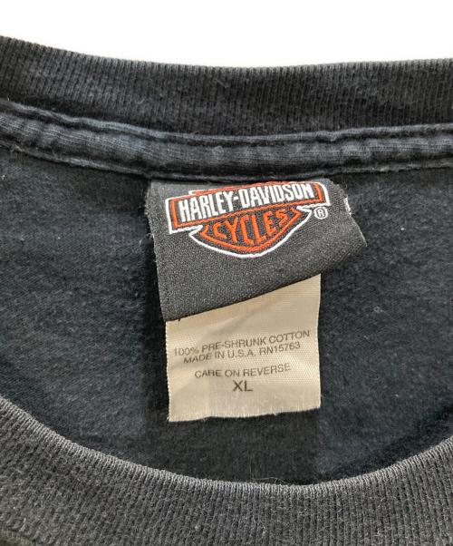 HARLEY-DAVIDSON（ハーレーダビッドソン）HARLEY-DAVIDSON (ハーレーダビッドソン) ノースリーブカットソー ブラック サイズ:XLの古着・服飾アイテム