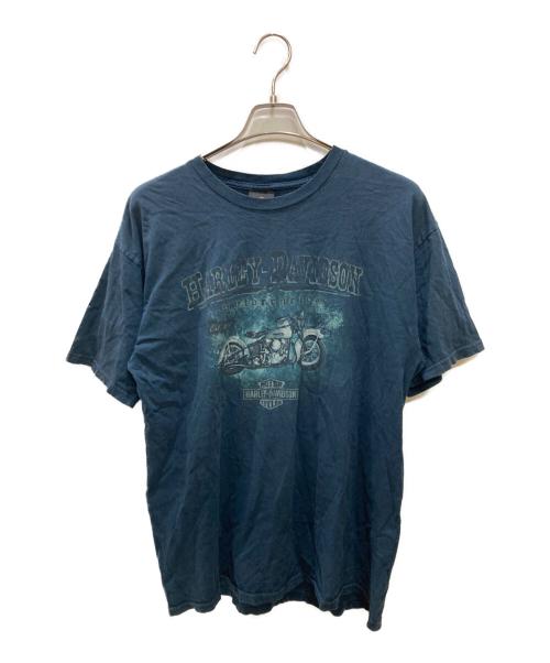 HARLEY-DAVIDSON（ハーレーダビッドソン）HARLEY-DAVIDSON (ハーレーダビッドソン) プリントTシャツ ネイビー サイズ:Lの古着・服飾アイテム