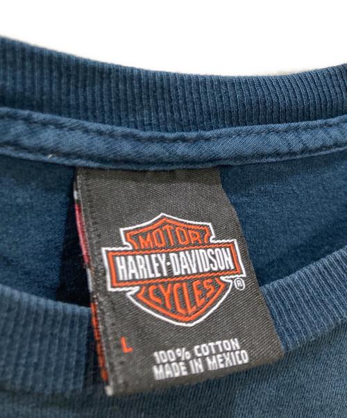 HARLEY-DAVIDSON（ハーレーダビッドソン）HARLEY-DAVIDSON (ハーレーダビッドソン) プリントTシャツ ネイビー サイズ:Lの古着・服飾アイテム