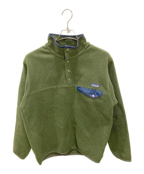 Patagonia（パタゴニア）Patagonia (パタゴニア) 古着シンチラスナップT/フリース グリーン サイズ:Sの古着・服飾アイテム