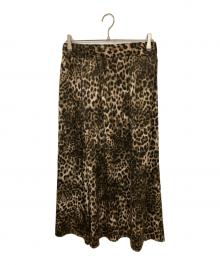 journal standard luxe（ジャーナルスタンダード ラックス）の古着「マットサテンレオパ マキシスカート」｜ブラウン