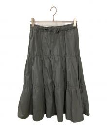 THE NORTHFACE PURPLELABEL（ザ・ノースフェイス パープルレーベル）の古着「ティアードロングスカート」｜グレー