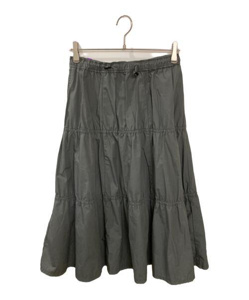 THE NORTHFACE PURPLELABEL（ザ・ノースフェイス パープルレーベル）THE NORTHFACE PURPLELABEL (ザ・ノースフェイス パープルレーベル) ティアードロングスカート グレー サイズ:Sの古着・服飾アイテム
