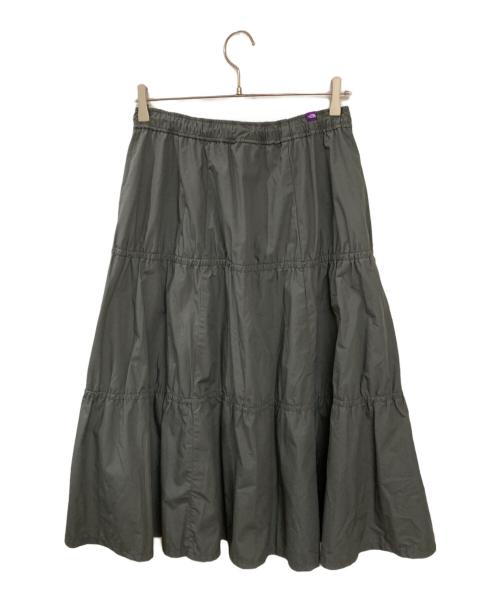 THE NORTHFACE PURPLELABEL（ザ・ノースフェイス パープルレーベル）THE NORTHFACE PURPLELABEL (ザ・ノースフェイス パープルレーベル) ティアードロングスカート グレー サイズ:Sの古着・服飾アイテム