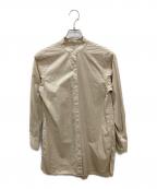 STEVEN ALANスティーブンアラン）の古着「THOMAS MASON COTTON BAND COLLAR SHIRT」｜ベージュ