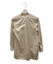 STEVEN ALAN（スティーブンアラン）の古着「THOMAS MASON COTTON BAND COLLAR SHIRT」｜ベージュ
