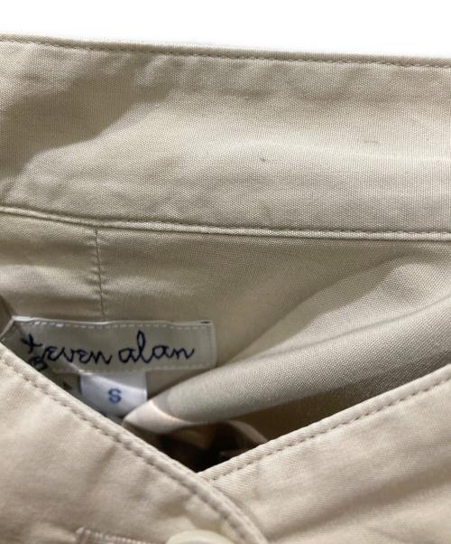 STEVEN ALAN（スティーブンアラン）STEVEN ALAN (スティーブンアラン) THOMAS MASON COTTON BAND COLLAR SHIRT ベージュ サイズ:Sの古着・服飾アイテム