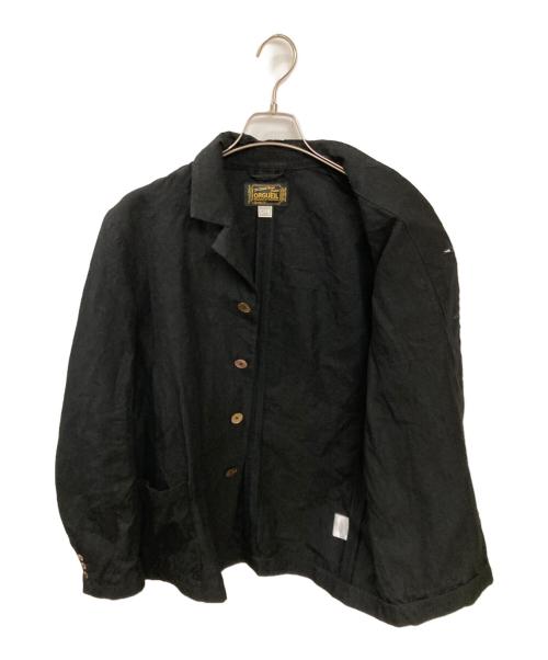 ORGUEIL（オルゲイユ）ORGUEIL (オルゲイユ) コットンリネンフレンチワークジャケット ブラック サイズ:Sの古着・服飾アイテム