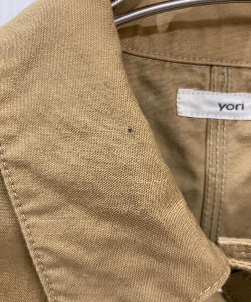 YORI（ヨリ）yori (ヨリ) ショートカバーオール ベージュ サイズ:FREEの古着・服飾アイテム