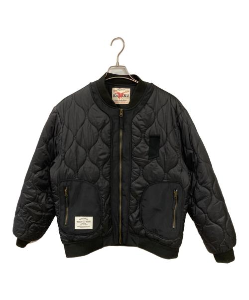 karaku（カラク）karaku (カラク) キルティングジャケット ブラック サイズ:XLの古着・服飾アイテム