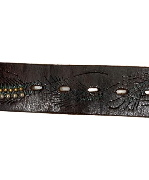 Hollywood Trading Company（ハリウッドトレーディングカンパニー）Hollywood Trading Company (ハリウッドトレーディングカンパニー) スタッズベルト ブラック サイズ:W34の古着・服飾アイテム