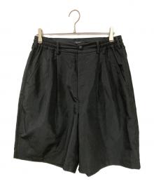 COMME des GARCONS HOMME（コムデギャルソン オム）の古着「Estelle ramie poplin shorts/ハーフパンツ」｜ブラック