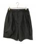 COMME des GARCONS HOMME（コムデギャルソン オム）の古着「Estelle ramie poplin shorts/ハーフパンツ」｜ブラック