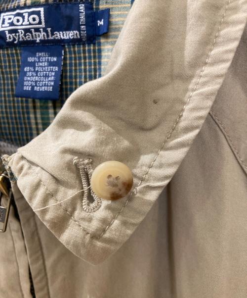 POLO RALPH LAUREN（ポロ・ラルフローレン）POLO RALPH LAUREN (ポロ・ラルフローレン) 古着ゴルフクラブ刺繍スイングトップ ベージュ サイズ:Mの古着・服飾アイテム