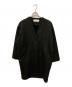 AUDREY AND JOHN WAD（オードリーアンドジョンワッド）の古着「ノーカラー コクーン コート」｜ブラック