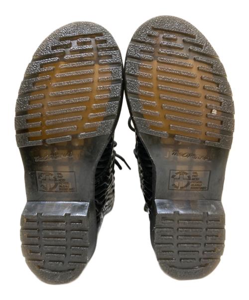 Dr.Martens（ドクターマーチン）Dr.Martens (ドクターマーチン) ゼブラエンボスブーツ ブラック サイズ:US6の古着・服飾アイテム