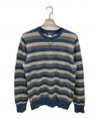 Patagoniaパタゴニア）の古着「M's Wool Cask Crew」｜ブルー×グレー