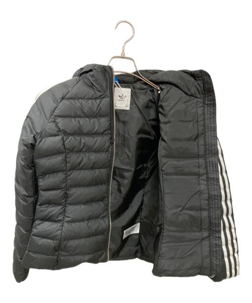 adidas Originals（アディダスオリジナル）adidas Originals (アディダスオリジナル) 3ライン スリムフィット キルティングダウンジャケット ブラック サイズ:Sの古着・服飾アイテム