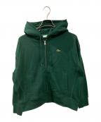 LACOSTEラコステ）の古着「スタンダードスウェットジップパーカ」｜グリーン