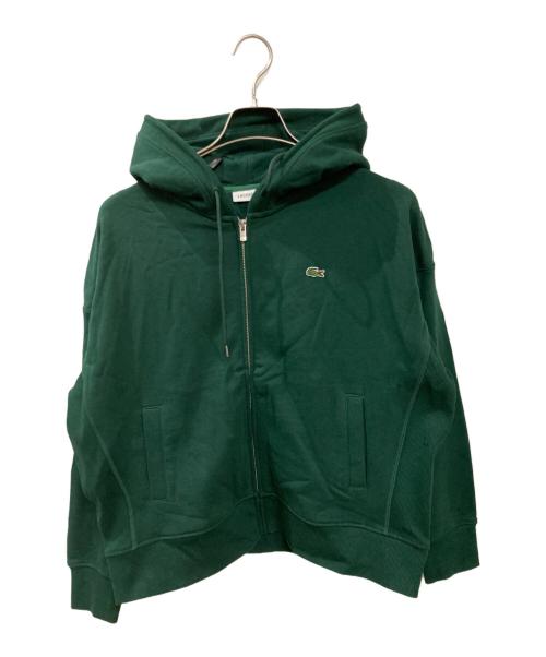 LACOSTE（ラコステ）LACOSTE (ラコステ) スタンダードスウェットジップパーカ グリーン サイズ:36の古着・服飾アイテム